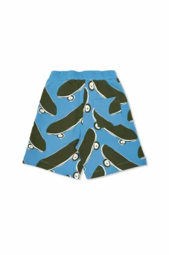 Stella McCartney Kids BLUE Cotton shorts with print
