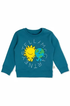 Stella McCartney Kids BLUE Printed sweatshirt