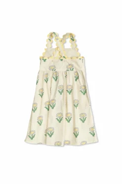 Stella McCartney Kids cream Dress with floral pattern