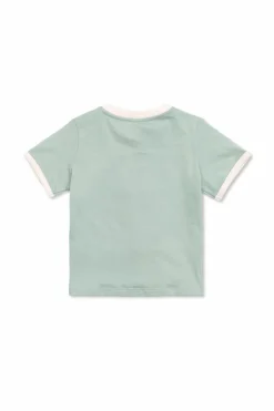 Stella McCartney Kids GREEN T-shirt with colorful print