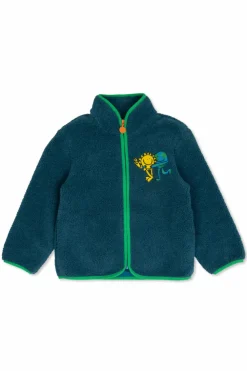 Stella McCartney Kids GREEN Fleece with embroidery