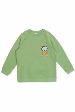 Stella McCartney Kids GREEN Sweatshirt with appliqué