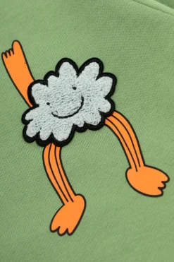 Stella McCartney Kids GREEN Sweatshirt with appliqué