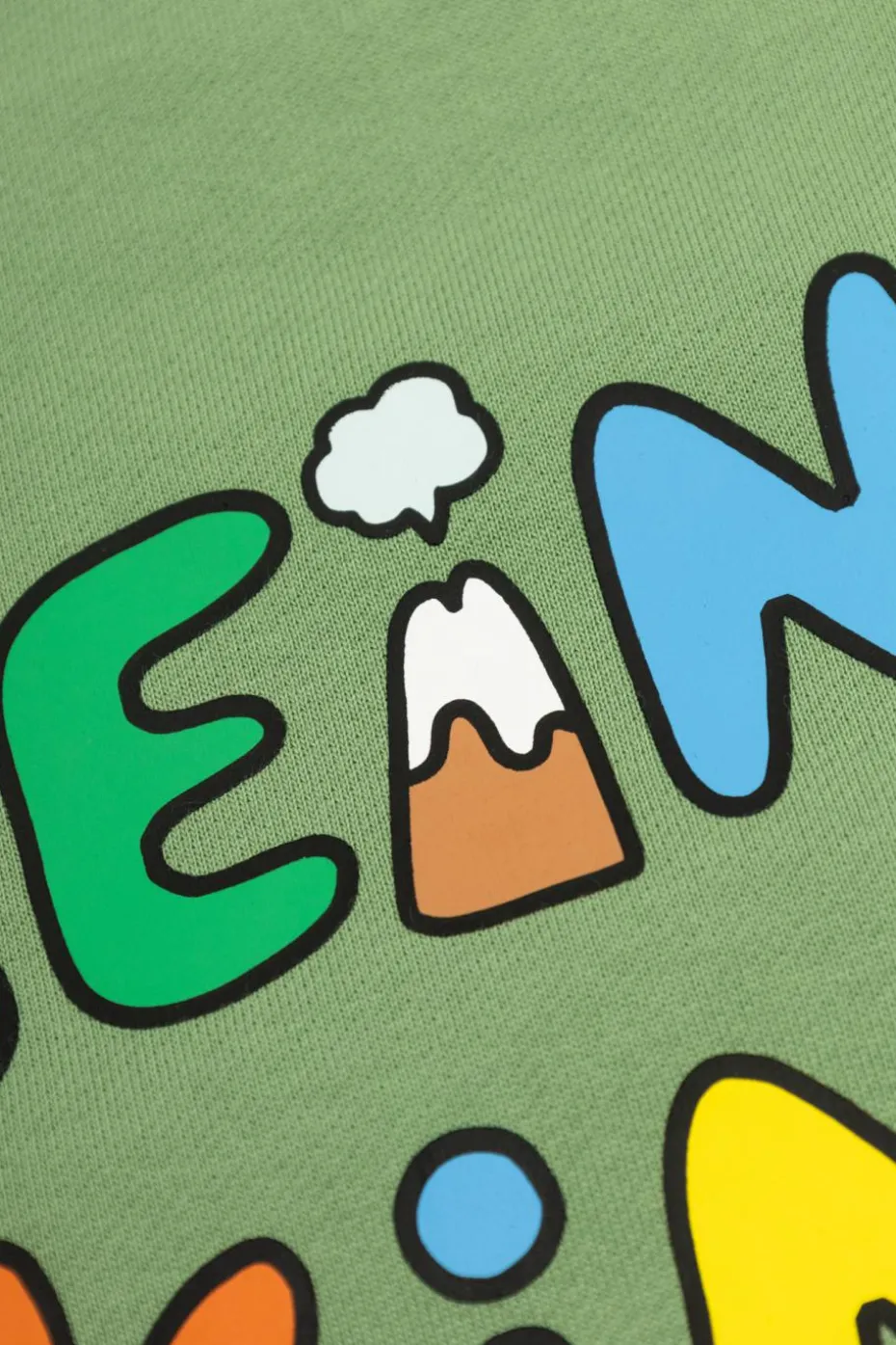 Stella McCartney Kids GREEN Sweatshirt with appliqué
