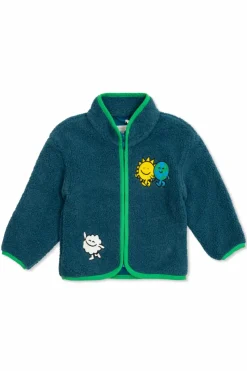 Stella McCartney Kids GREEN Fleece with embroidery