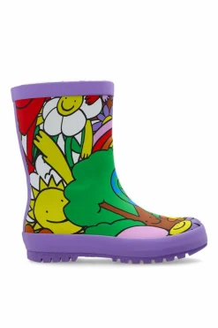 Stella McCartney Kids MULTICOLOUR Rain boots with a print