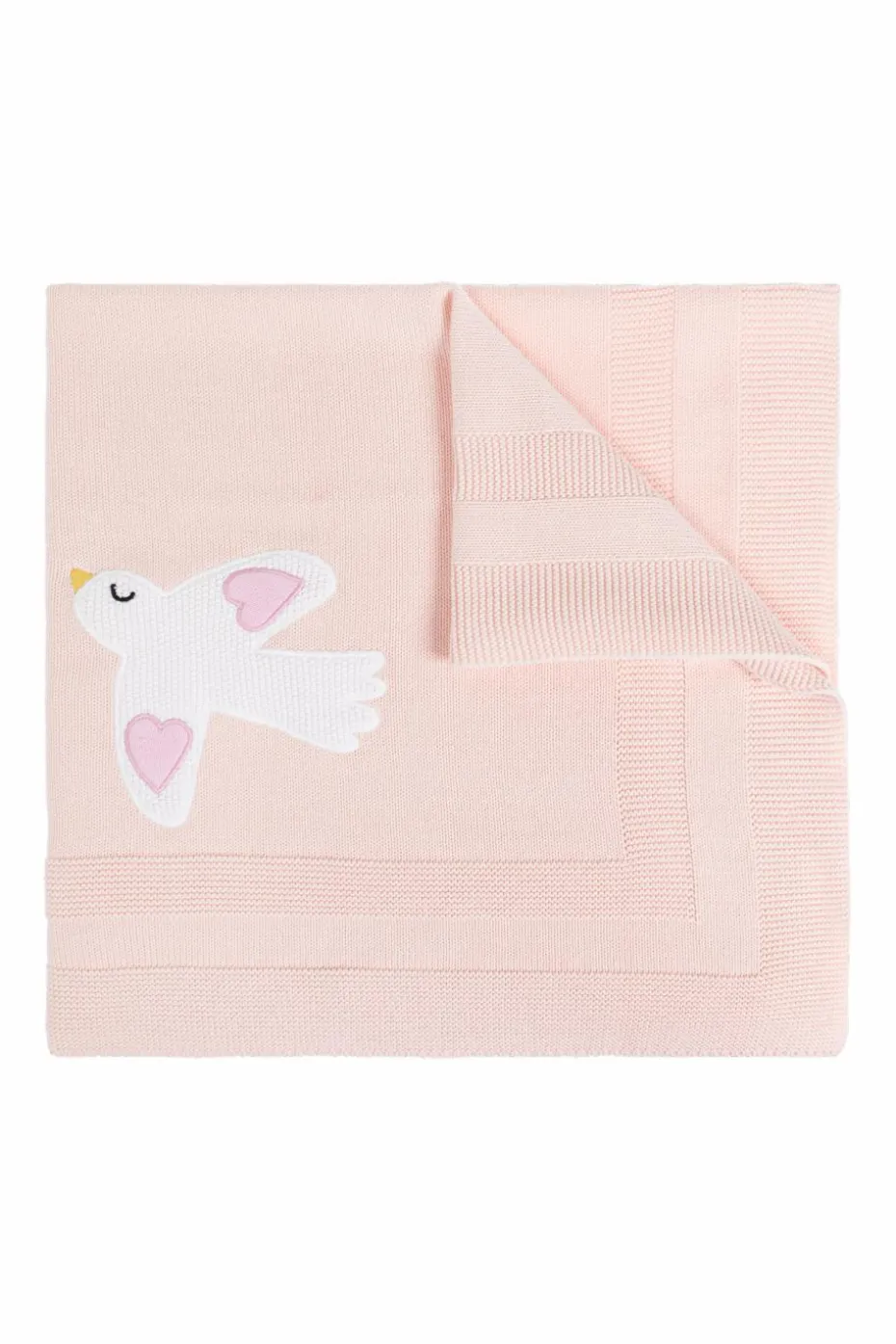 Stella McCartney Kids PINK Blanket with animal motif