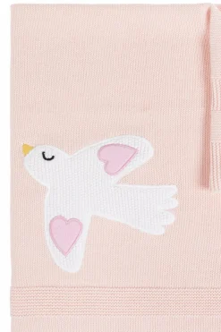 Stella McCartney Kids PINK Blanket with animal motif