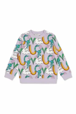 Stella McCartney Kids PURPLE Sweatshirt with print