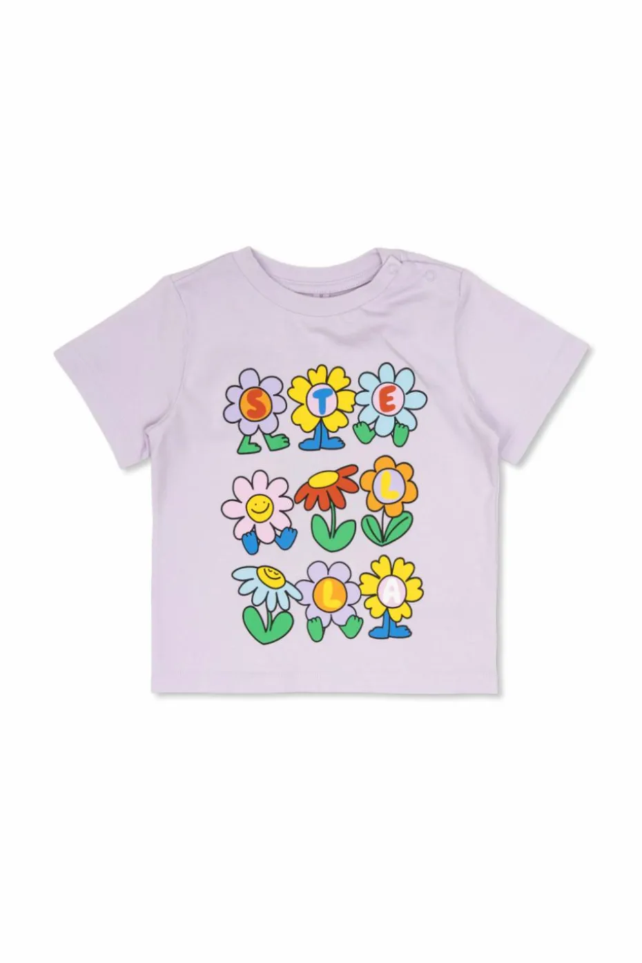 Stella McCartney Kids PURPLE T-shirt with print
