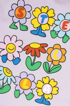 Stella McCartney Kids PURPLE T-shirt with print
