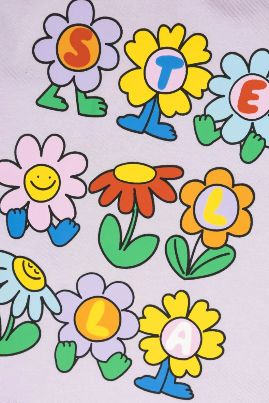 Stella McCartney Kids PURPLE T-shirt with print
