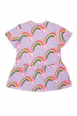 Stella McCartney Kids PURPLE Dress with print