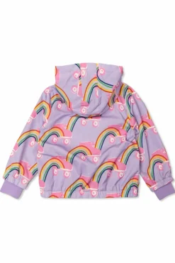 Stella McCartney Kids PURPLE Jacket with detachable hood