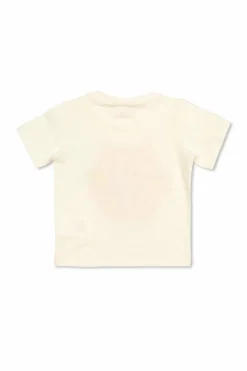 Stella McCartney Kids WHITE T-shirt with cat motif