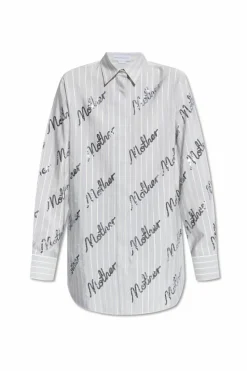 Stella McCartney light blue Shirt with shimmering sequins