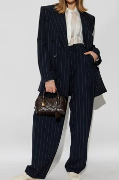 Stella McCartney WHITE Silk shirt with a loose fit