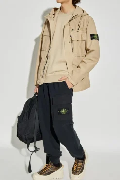 Stone Island beige Hooded jacket