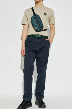Stone Island beige T-shirt with logo