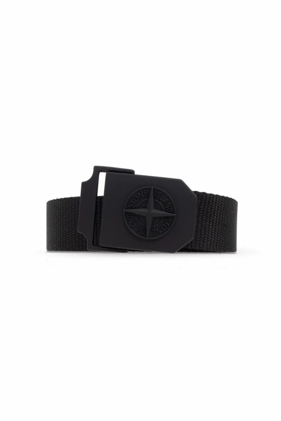 Stone Island BLACK Belt with logo