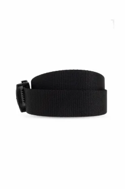 Stone Island BLACK Belt with logo