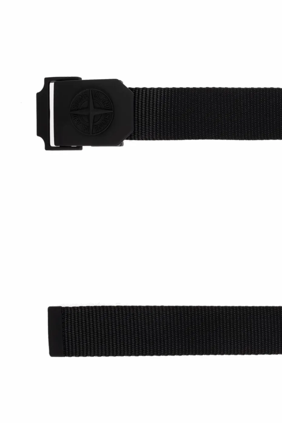 Stone Island BLACK Belt with logo