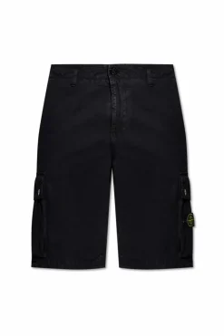 Stone Island BLACK Cargo shorts