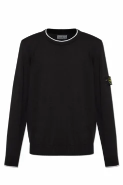 Stone Island BLACK Crew neck sweater