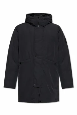 Stone Island BLACK Down jacket "Micro Twill"