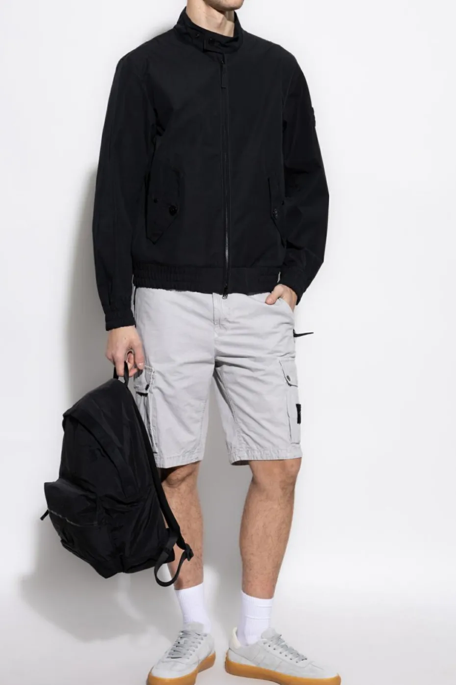 Stone Island BLACK Jacket with logo