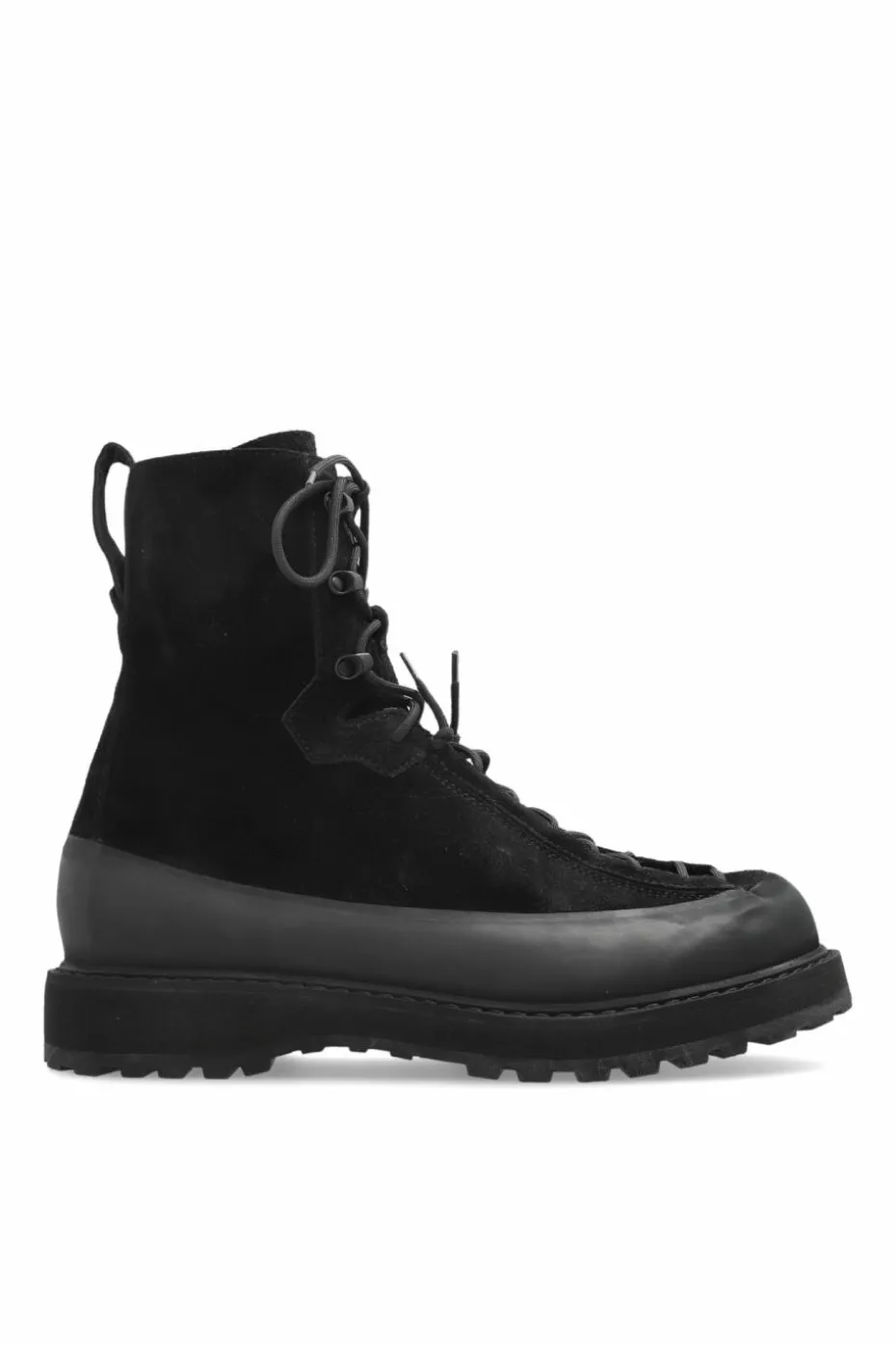 Stone Island BLACK Leather ankle boots