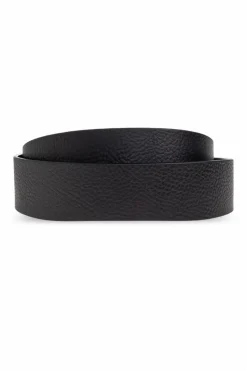 Stone Island BLACK Leather belt