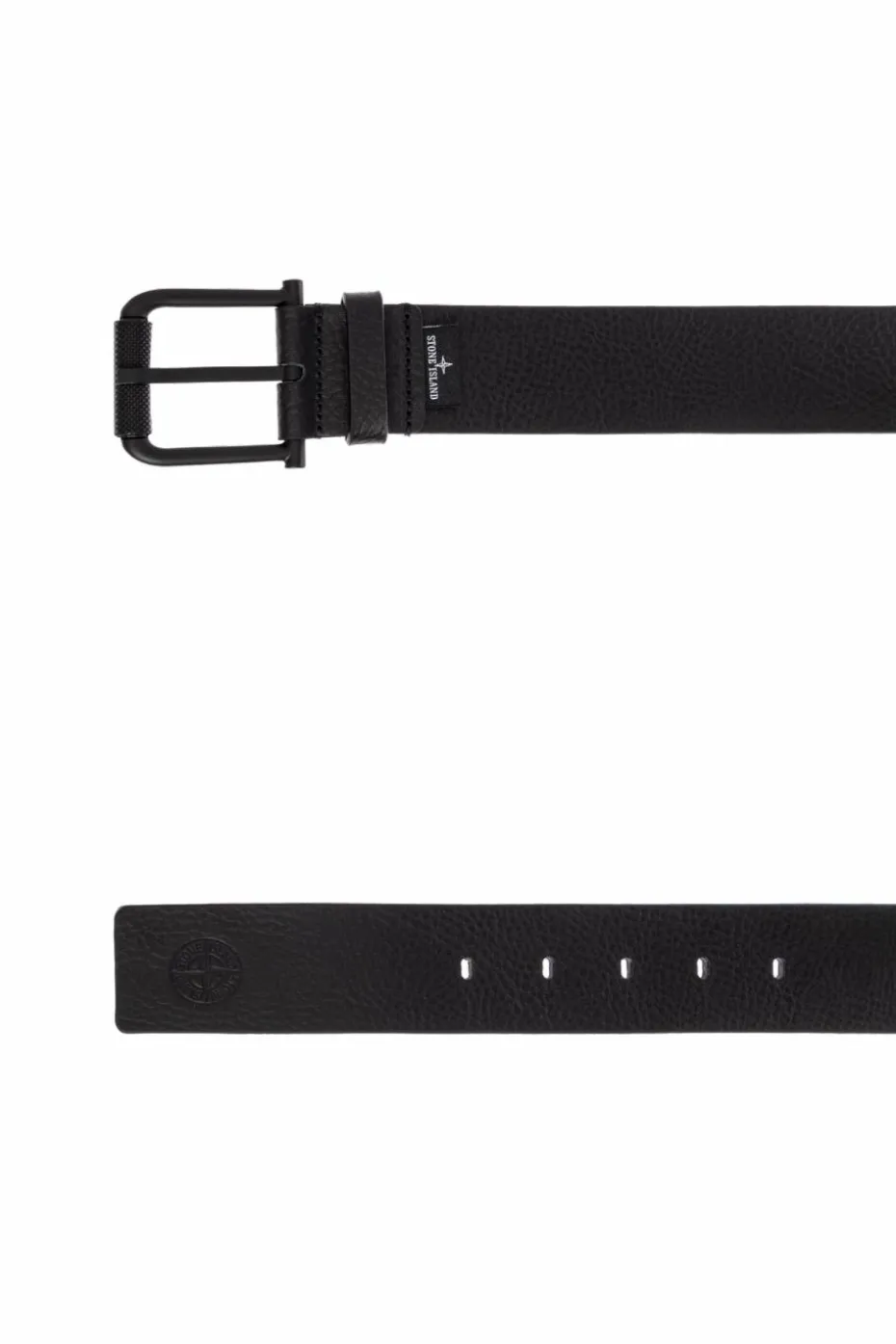 Stone Island BLACK Leather belt
