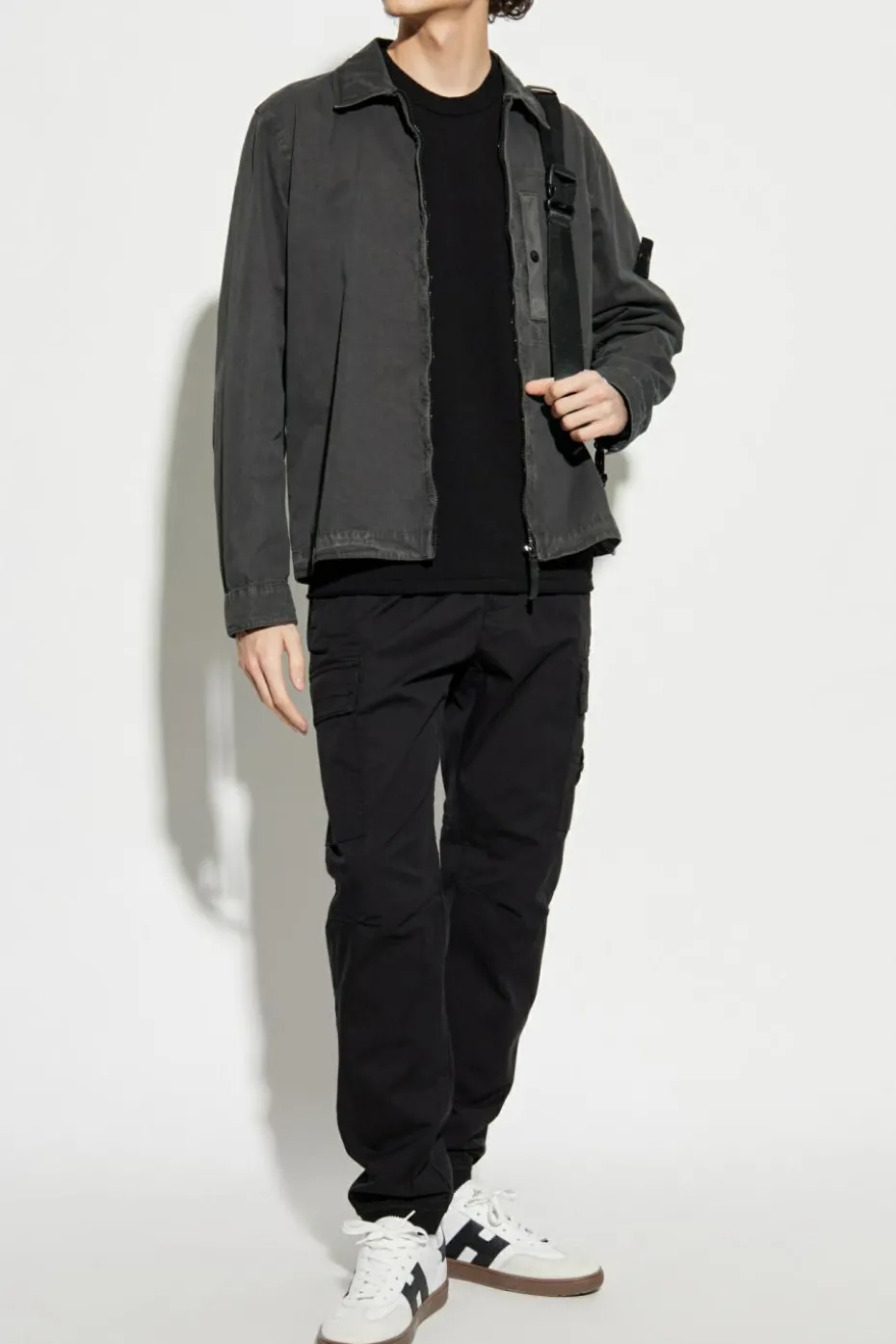 Stone Island BLACK Sweater with logo