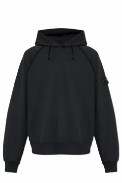 Stone Island BLACK Sweatshirt with logo