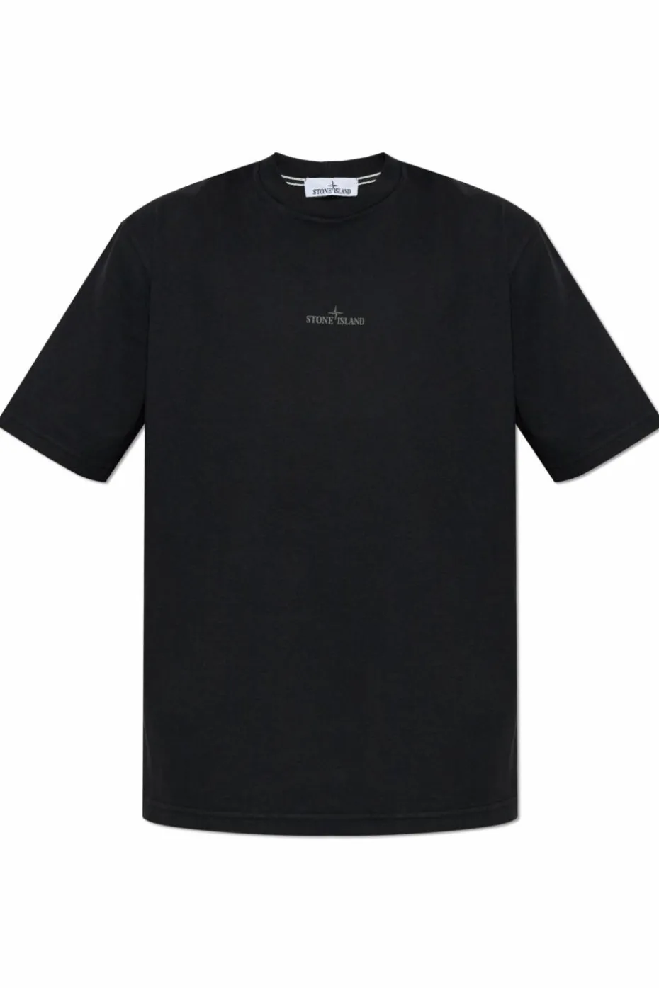 Stone Island BLACK T-shirt with logo