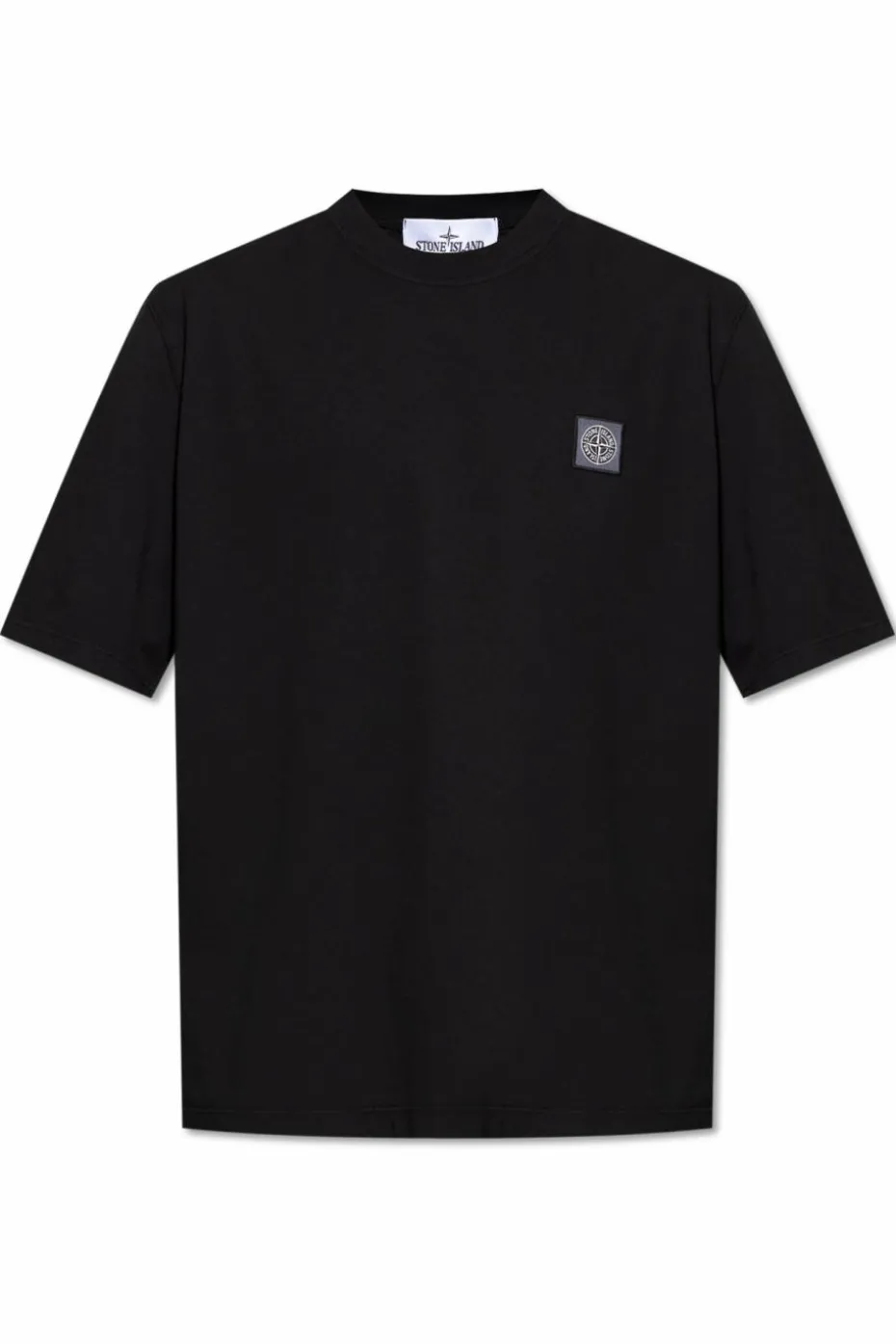 Stone Island BLACK T-shirt with logo