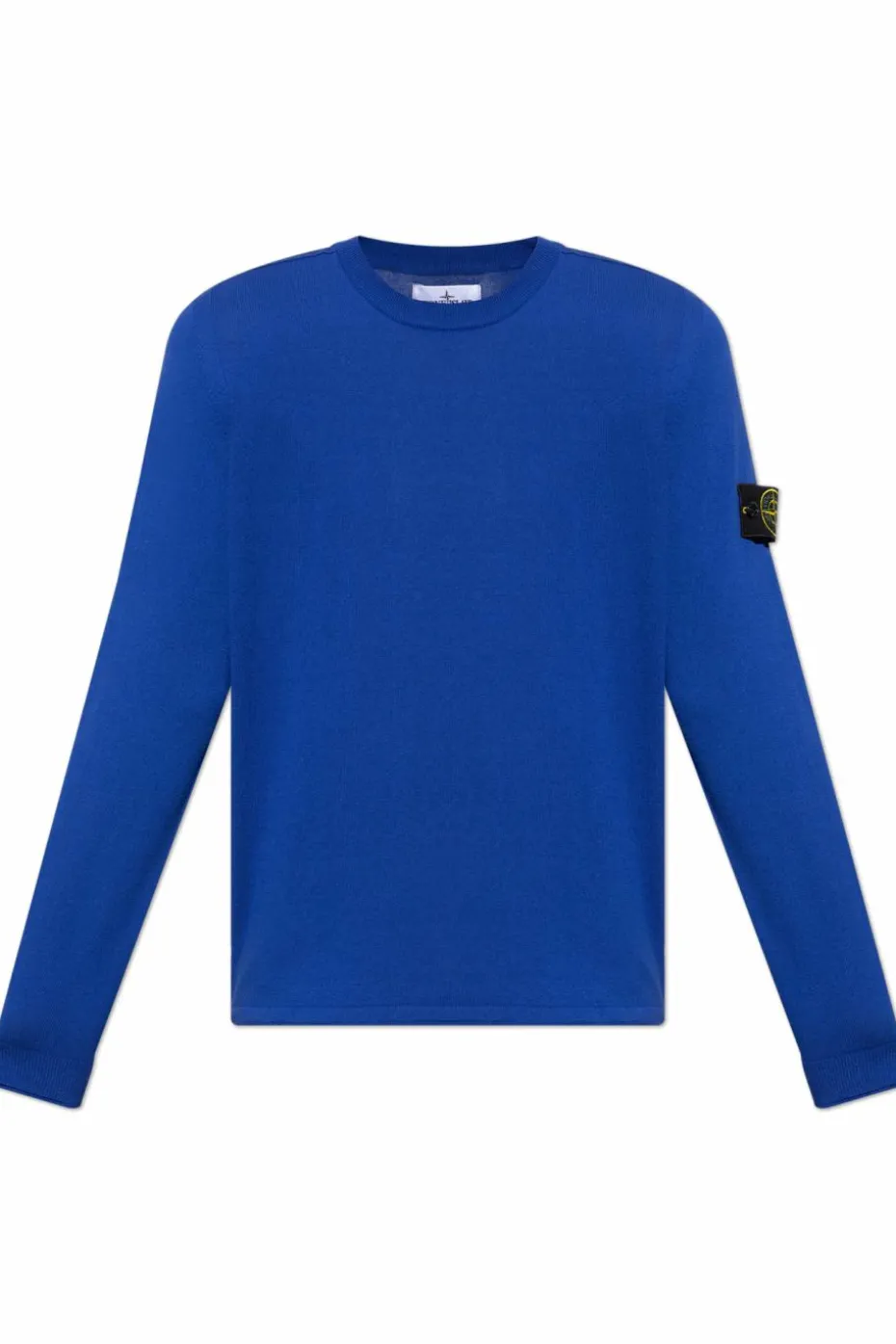 Stone Island BLUE Sweater with logo patch
