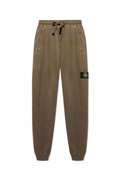 Stone Island BROWN Sweatpants with detachable patch