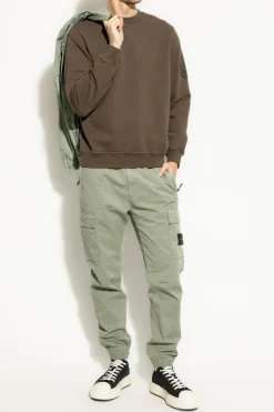 Stone Island BROWN Sweatshirt with logo