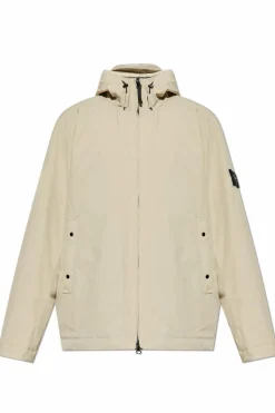 Stone Island cream Hooded Jacket
