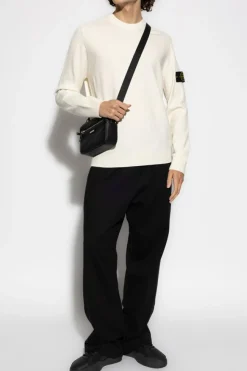 Stone Island cream Wool sweater