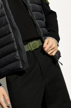 Stone Island GREEN Belt with logo