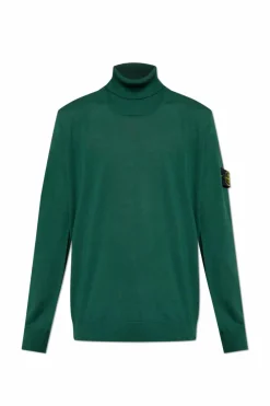 Stone Island GREEN Golf with logo