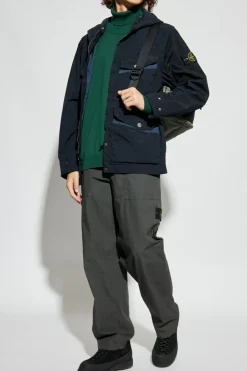 Stone Island GREEN Golf with logo