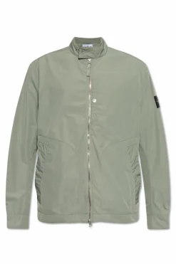 Stone Island GREEN Jacket Micro Twill