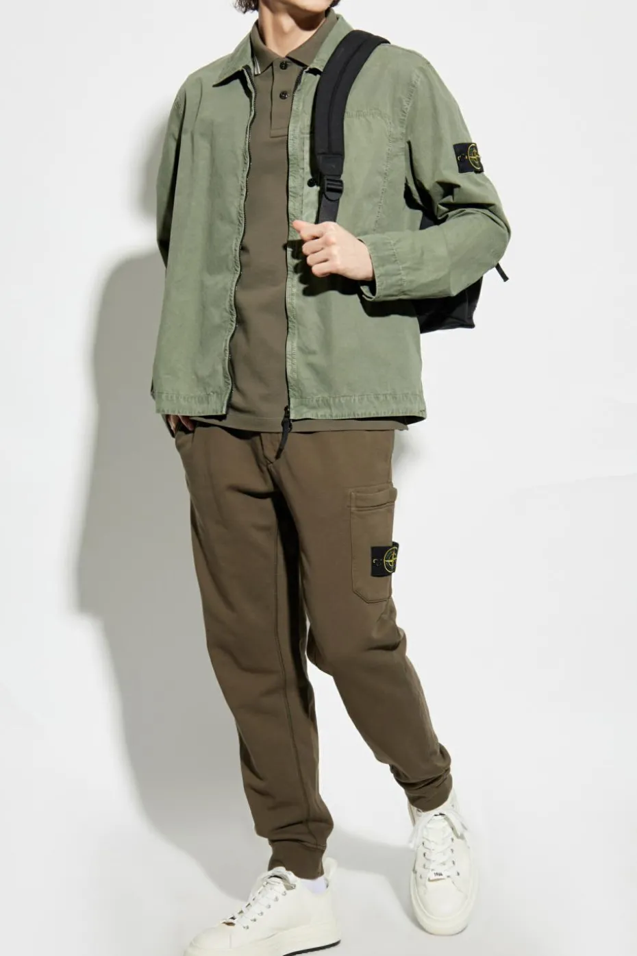 Stone Island GREEN Jacket with Logo