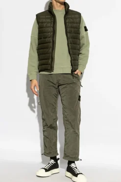 Stone Island GREEN Pants with logo