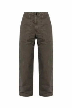 Stone Island GREEN Pants with logo