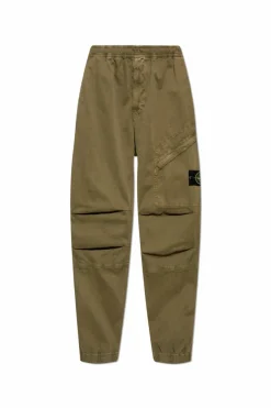 Stone Island GREEN Pants with logo